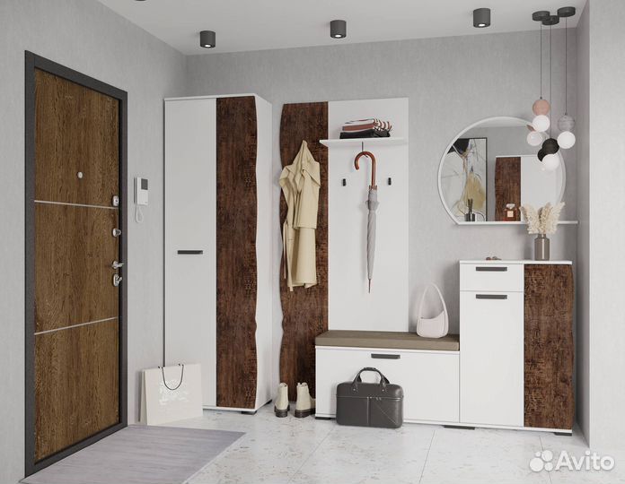 Прихожая с зеркалом