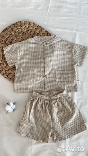 Костюм в садик на мальчика рубашка шорты 80-120