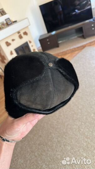 Меховая мужская кепка нерпа