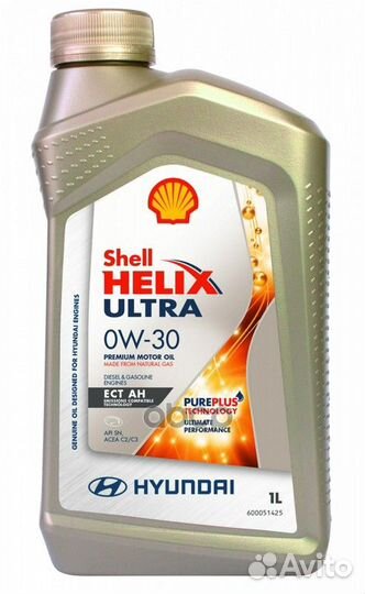 Shell Helix Ultra ECT AH 0W30 C2/C3 1л. синт. S