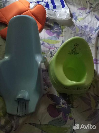 Горка для купания, горшок