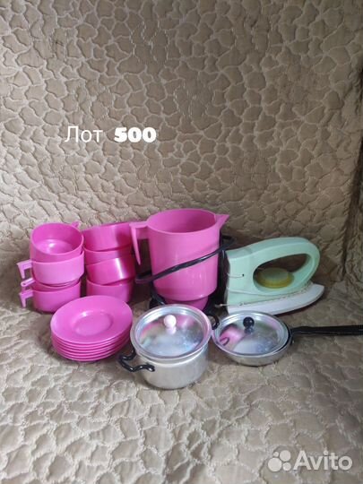 Посуда кукольная СССР, утюг детский