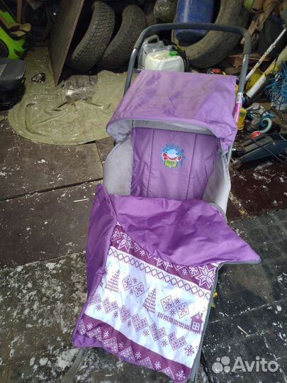 Коляска санки