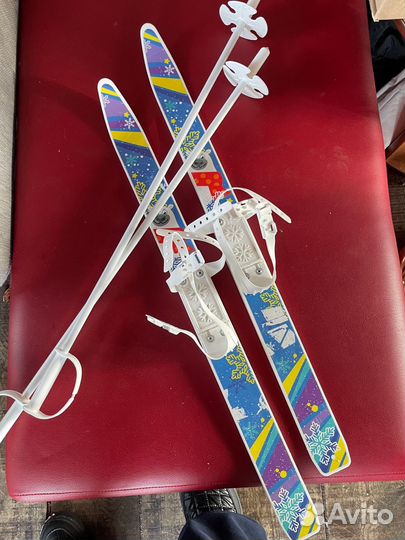 Лыжи детские пластиковые