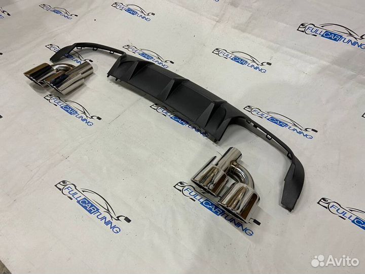 Диффузор заднего бампера Mercedes w204 c204