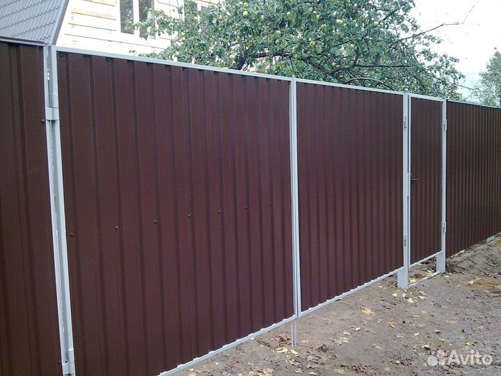 Забор из профнастила с гарантией