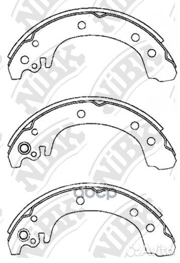 Колодки тормозные барабанные зад FN0627 FN0