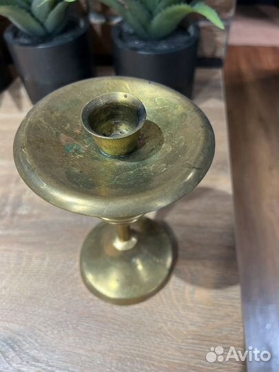 Подсвечник латунь