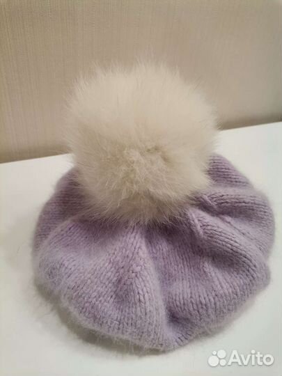 Шапки зимние на девочку 2 шт