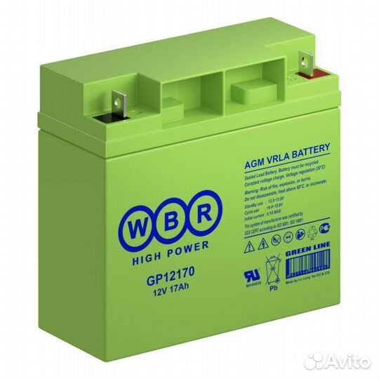 Аккумуляторная батарея WBR GP 12170 оптом
