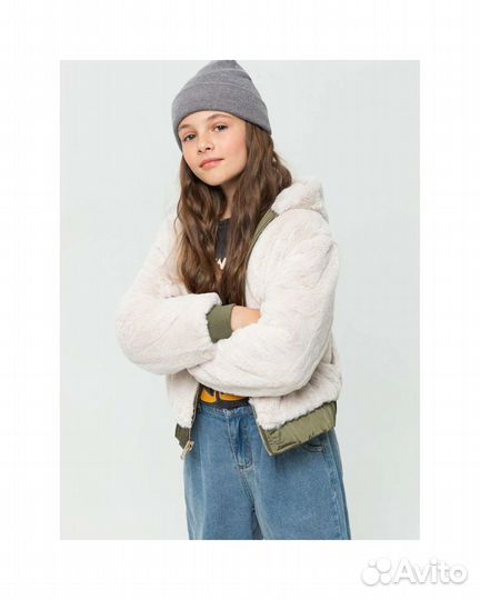 Новая куртка шубка Sela на девочку 122-134
