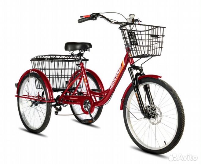 Велосипед трехколесный для взрослых рвз чемпион 24