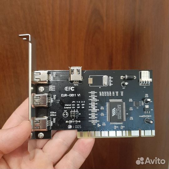 Плата pci - контроллер ieee 1394 (3+1 port)