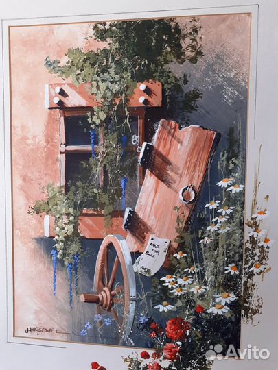 Старый интерьерный пейзаж 