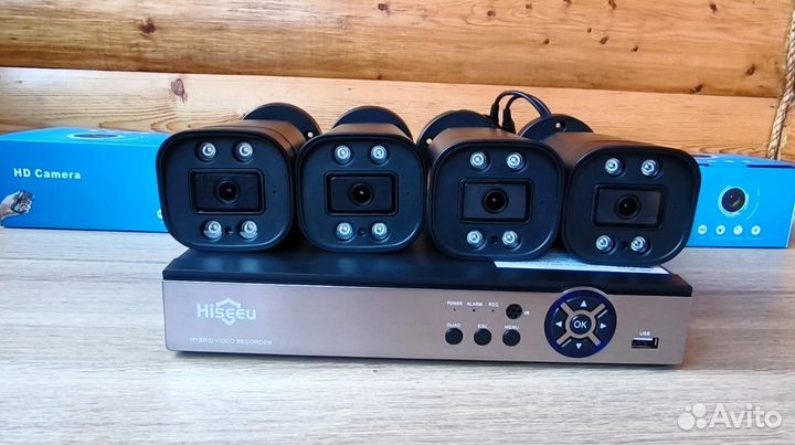 5мп Комплект видеонаблюдения на 4 камеры