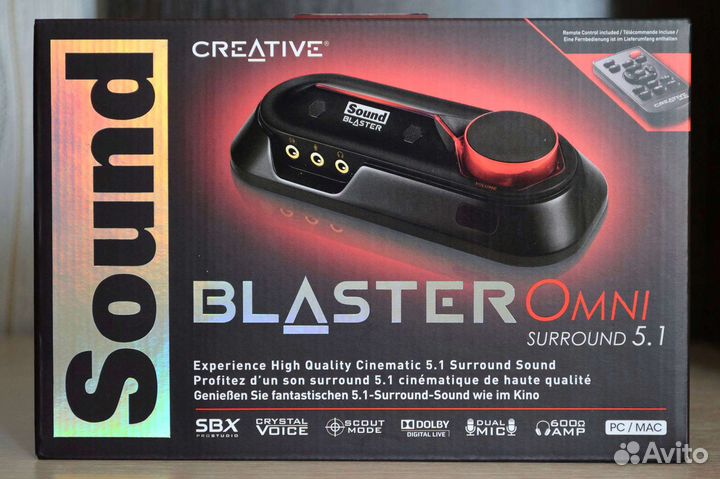 Sound Blaster Omni Surround 5.1 звуковая карта