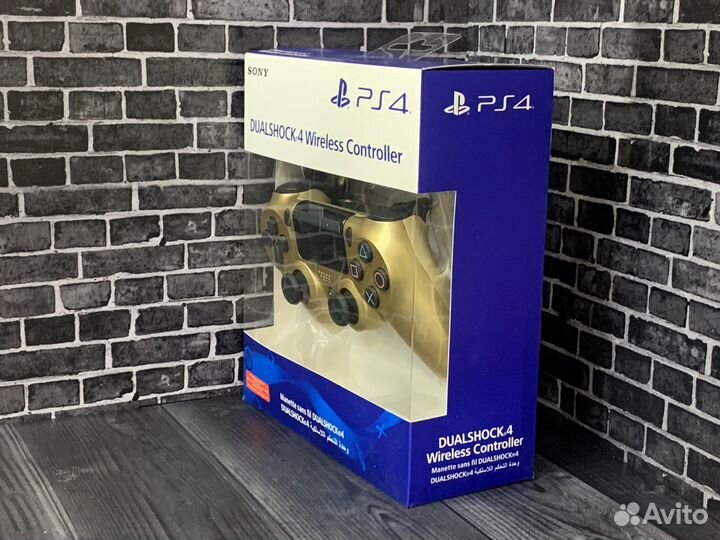 Джойстик sony PS4 DualShock золото новый