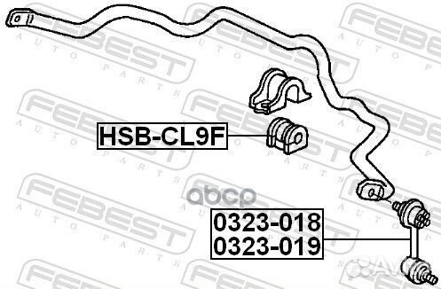 Тяга стабилизатора передн правая honda accord C