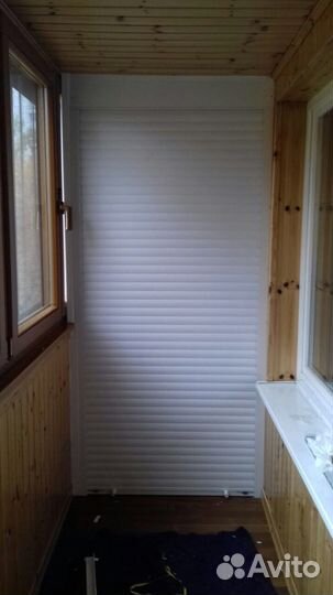 Шкаф с рольставнями на балкон любые размеры