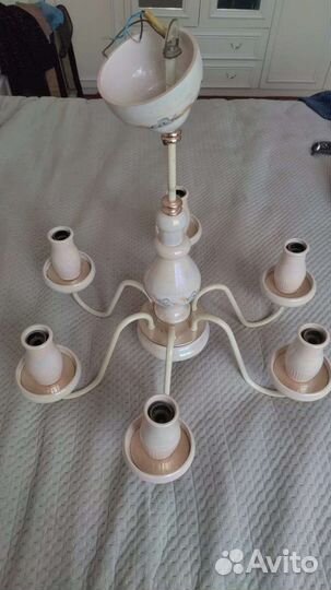 Люстра фарфоровая СССР