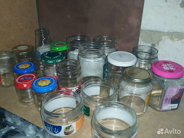 Стеклянная тара чистая разная