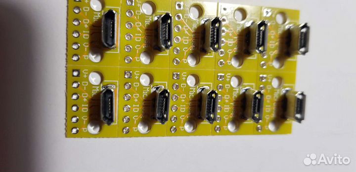 Микро usb 2.0 на печатной плате