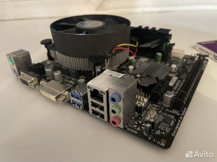 Материнская плата с процессором и памятью 16гб