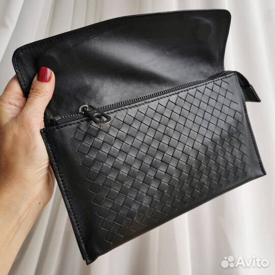 Мужская кожаная сумка bottega veneta