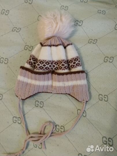 Шапка зимняя с завязками