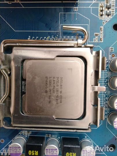 Материнка socket 775 + Intel E7200 core 2 duo