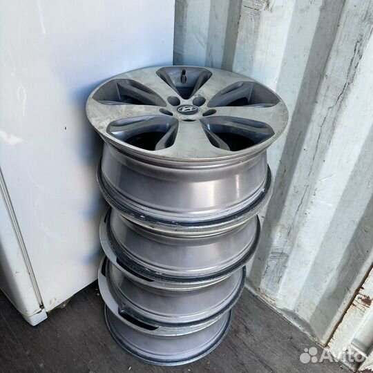 Литые диски r18 на hyundai santa fe