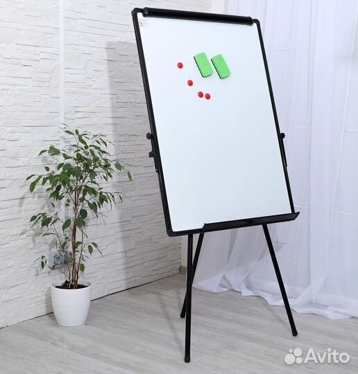 Флипчарт-доска магнитная, регулируется по высоте