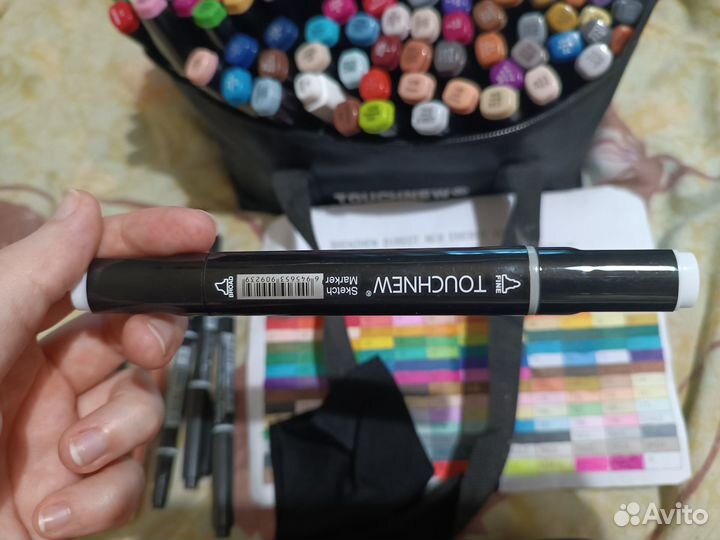 Профессиональные маркеры для рисования 168 шт