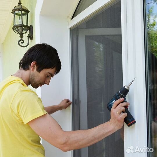 Москитные сетки антикошка антипыль. Ремонт окон