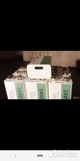 Аккумулятор крона 9v перезаряжаемый