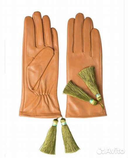 Перчатки женские кожаные новые