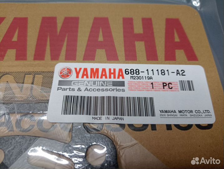 Yamaha 75-85 Прокладка ГБЦ; 688-11181-A2