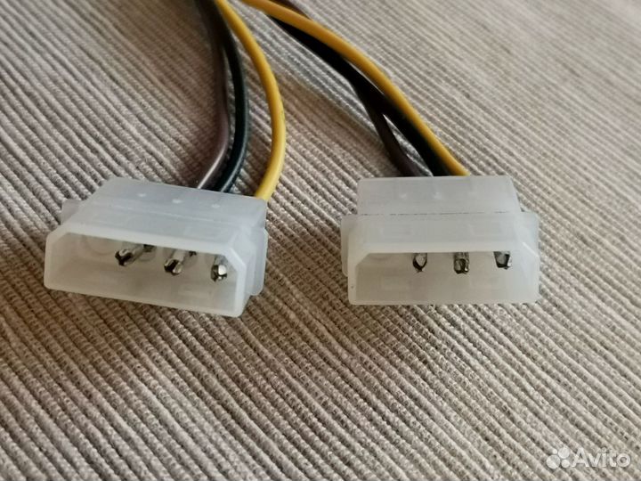 Доп питание для видеокарт 6pin molex
