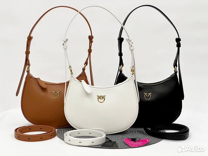 Сумка Pinko hobo натуральная кожа