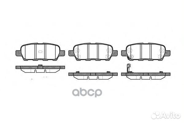 876 01 D1244M-01887 001-SX колодки дисковые