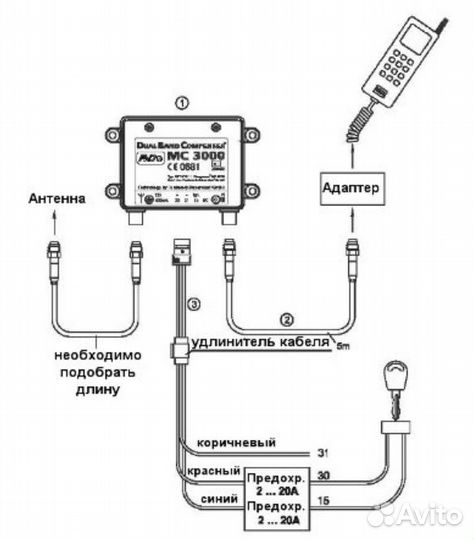 Усилитель сигнала GSM бустер автомобильный