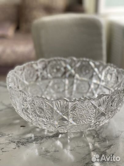 Ваза хрустальная