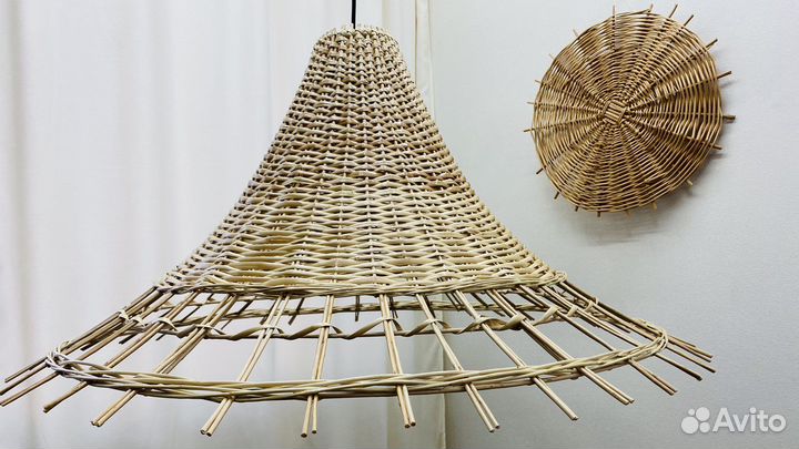 Абажур плетеный,люстра