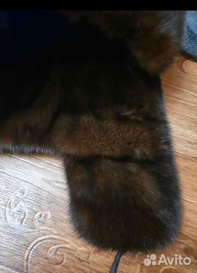 Норковая шапка мужская бу