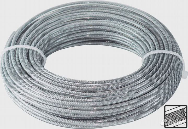 Оптом кн-4086 Леска для триммера 3.0mm*15m/металл+