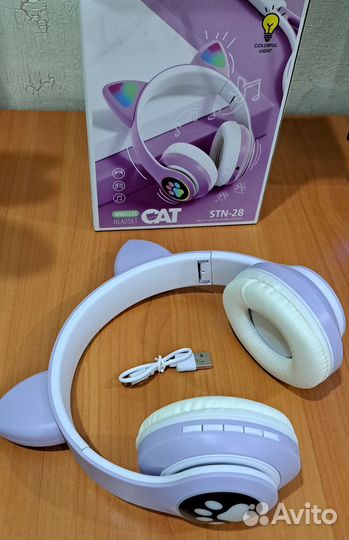 Беспроводные наушники Wireless Cat