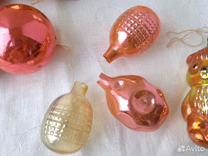Елочные игрушки винтаж СССР одним лотом