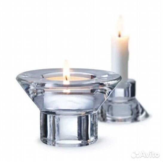 Подсвечник IKEA стекло