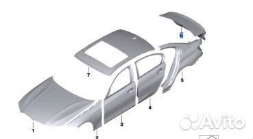 Багажная дверь BMW M3 G80
