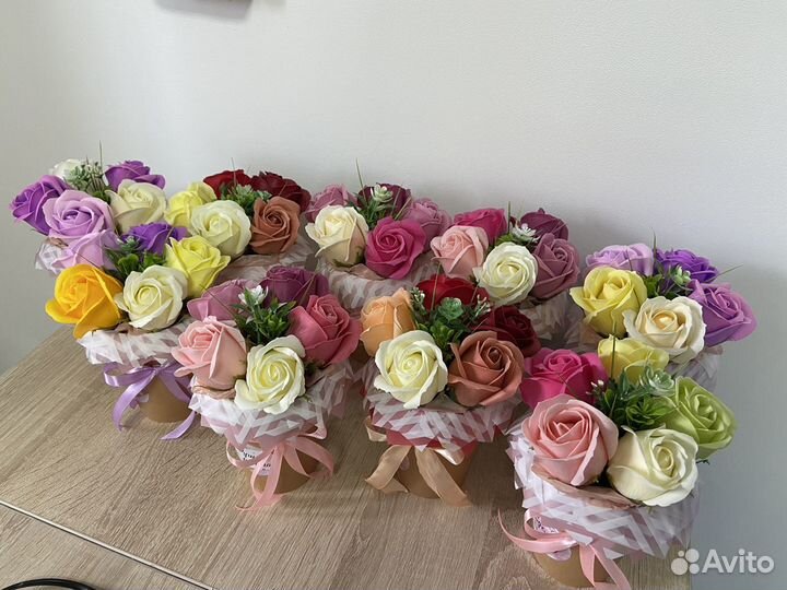 Мыло букет, мыльные розы